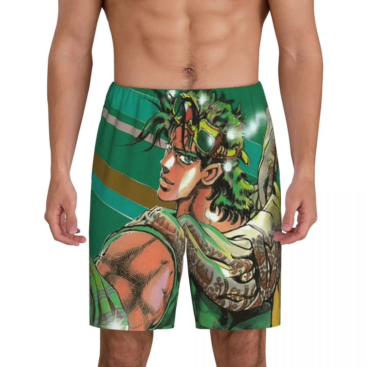 

Мужские короткие пижамные шорты Custom Jojo Bizarre Adventure Joseph Joestar для сна и отдыха