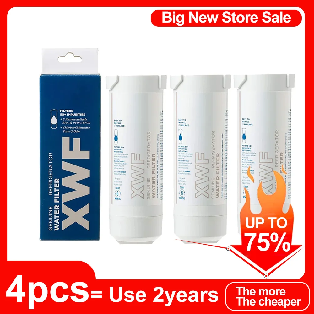 Compatible with GE XWF Refrigerator Water Filter FWR17X30702 GBE21 GDE21 GDE25 GFE24 GFE26 GNE21 GNE25