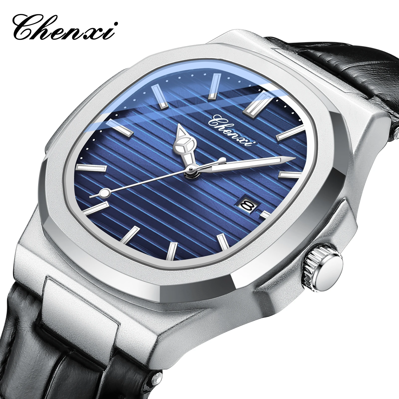 CHENghts-Montre-bracelet à quartz étanche pour homme, design populaire, date, sport, luxe, marque supérieure, 8222