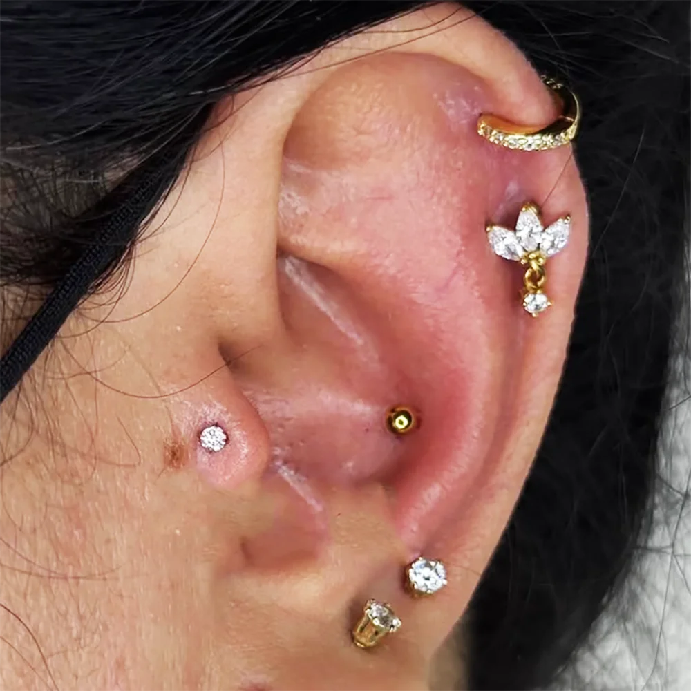 1PC In Acciaio Inox Lip Studs  - Body Jewelry Cartilage Earrings recensione e prezzo