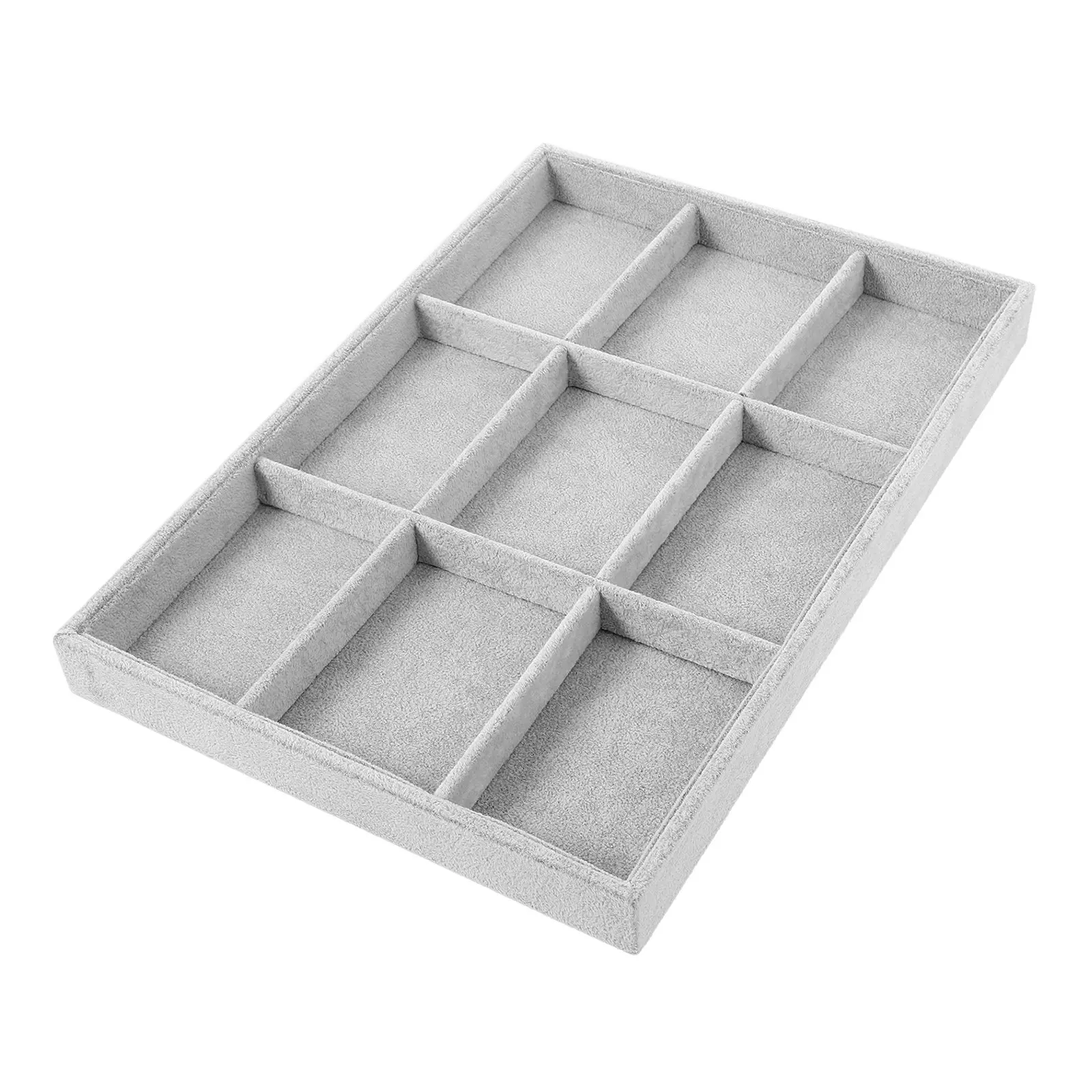 

Jewelry Organizer Tray Delicate Multi-Grid Ring Tray Necklace Case Earrings Holder Desktop Storage Organizer Jewelry Display