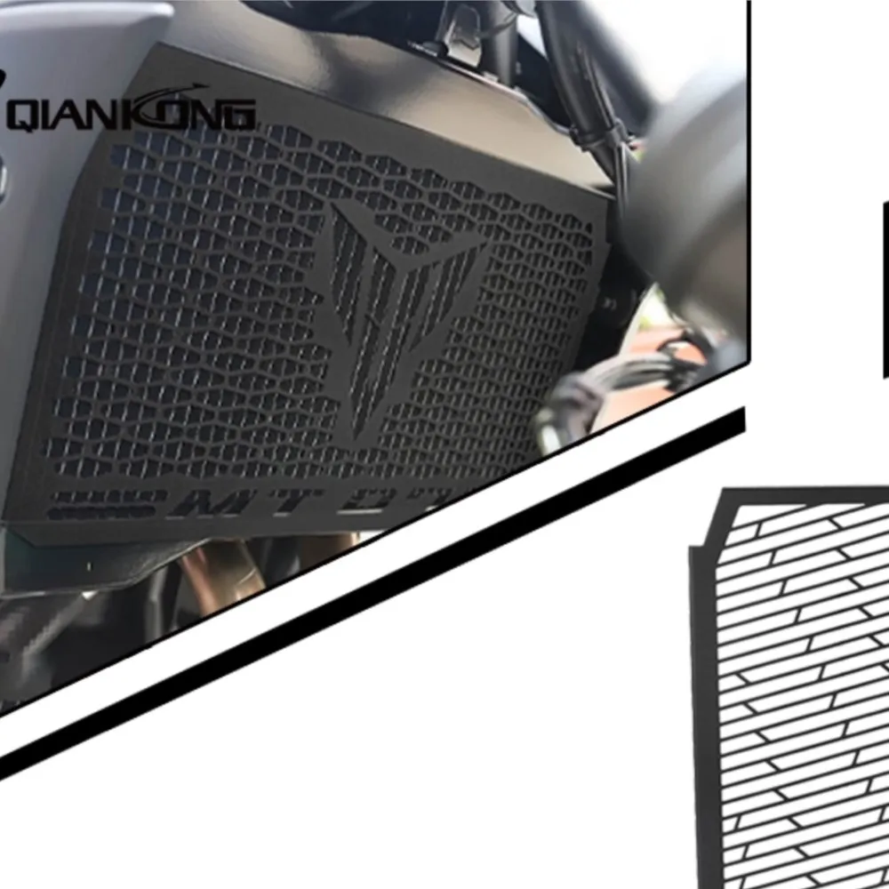 For Yamaha MT07 MT-07 FZ07 2017-2020-2021-2022-2023-2024 Motorcycle Radiator Guard Grill Cover Water Tank Cooler Bezel Protector