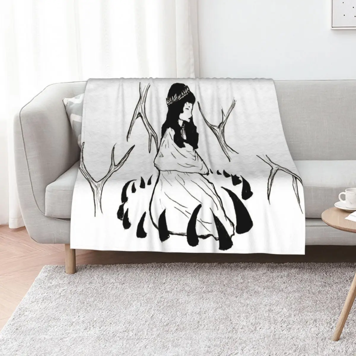 Grounding Whispers Throw Blanket Cute Bed Soft Multi-Purpose Sofa for sofa Blankets