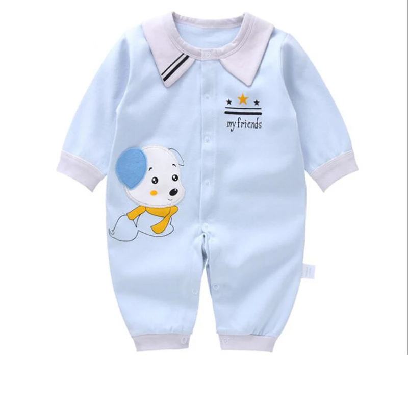 Bé Romper Áo Liền Quần Đùi Bé Trai Quần Áo Cotton Unisex Bé Gái Quần Áo Trẻ Sơ Sinh Tay Dài Sơ Sinh 3M-12M