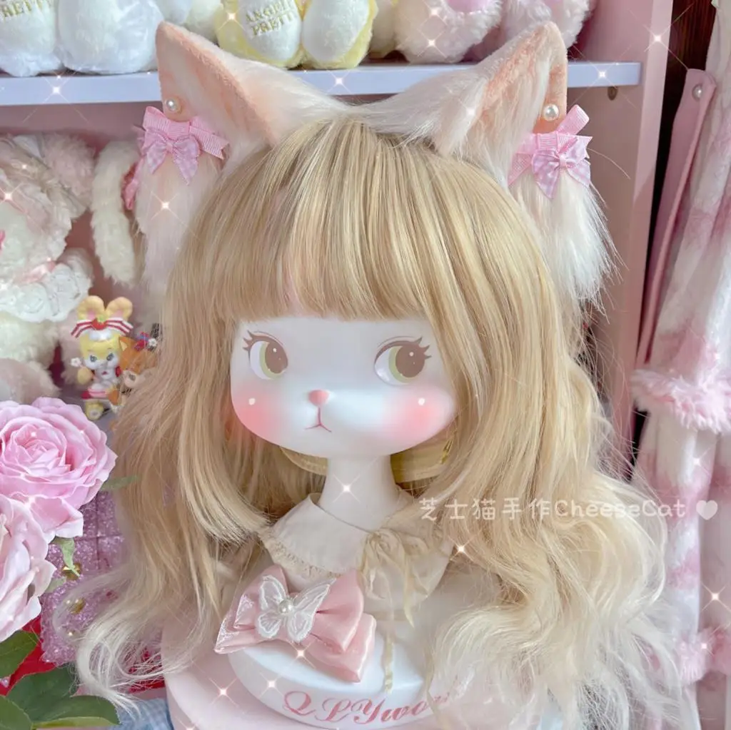 Hand made tabby cat lolita little cat simulation beast ear lolita headdress hair band