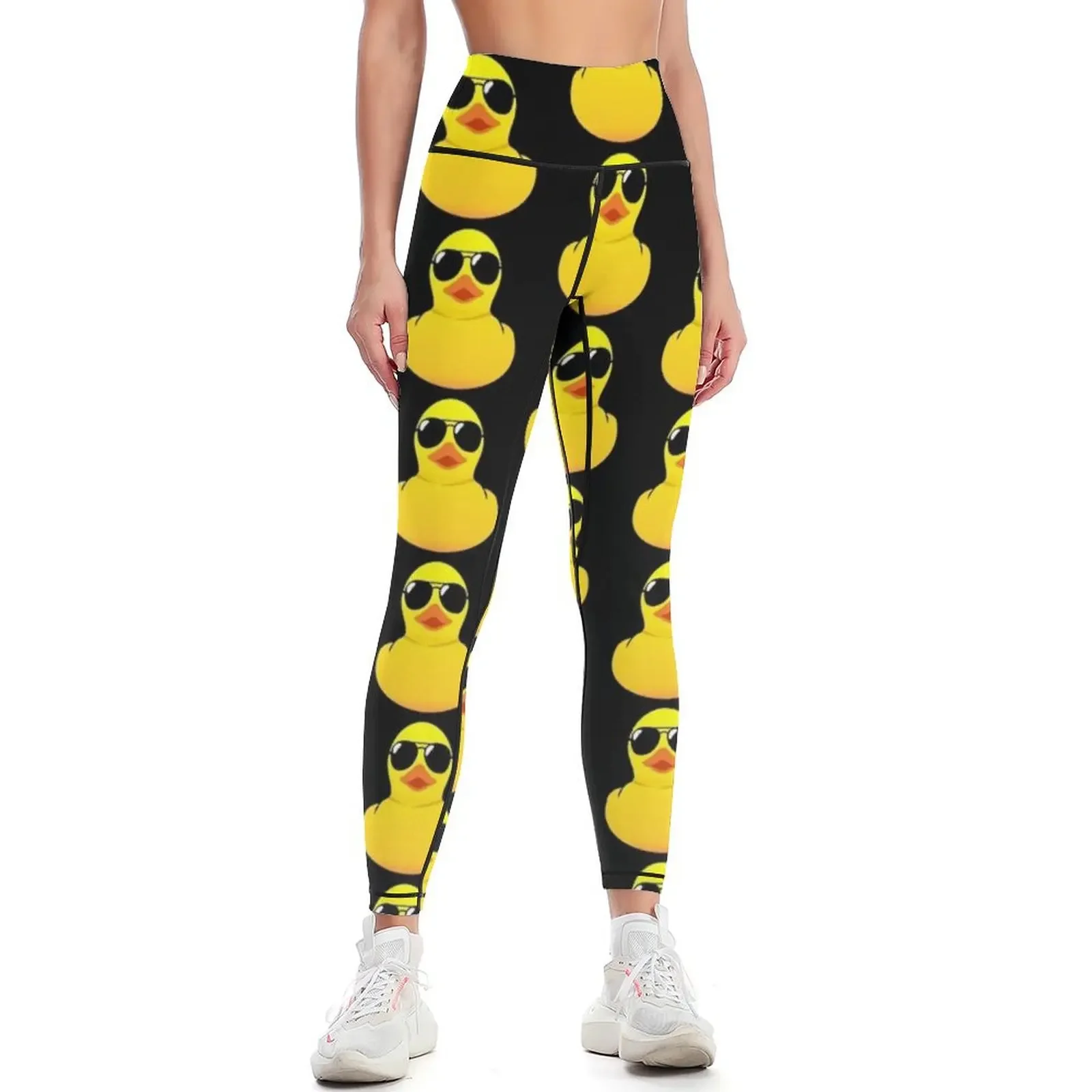 Rubber Duck sticker Leggings gym sportswear woman sports for push up gym wear Womens Leggings