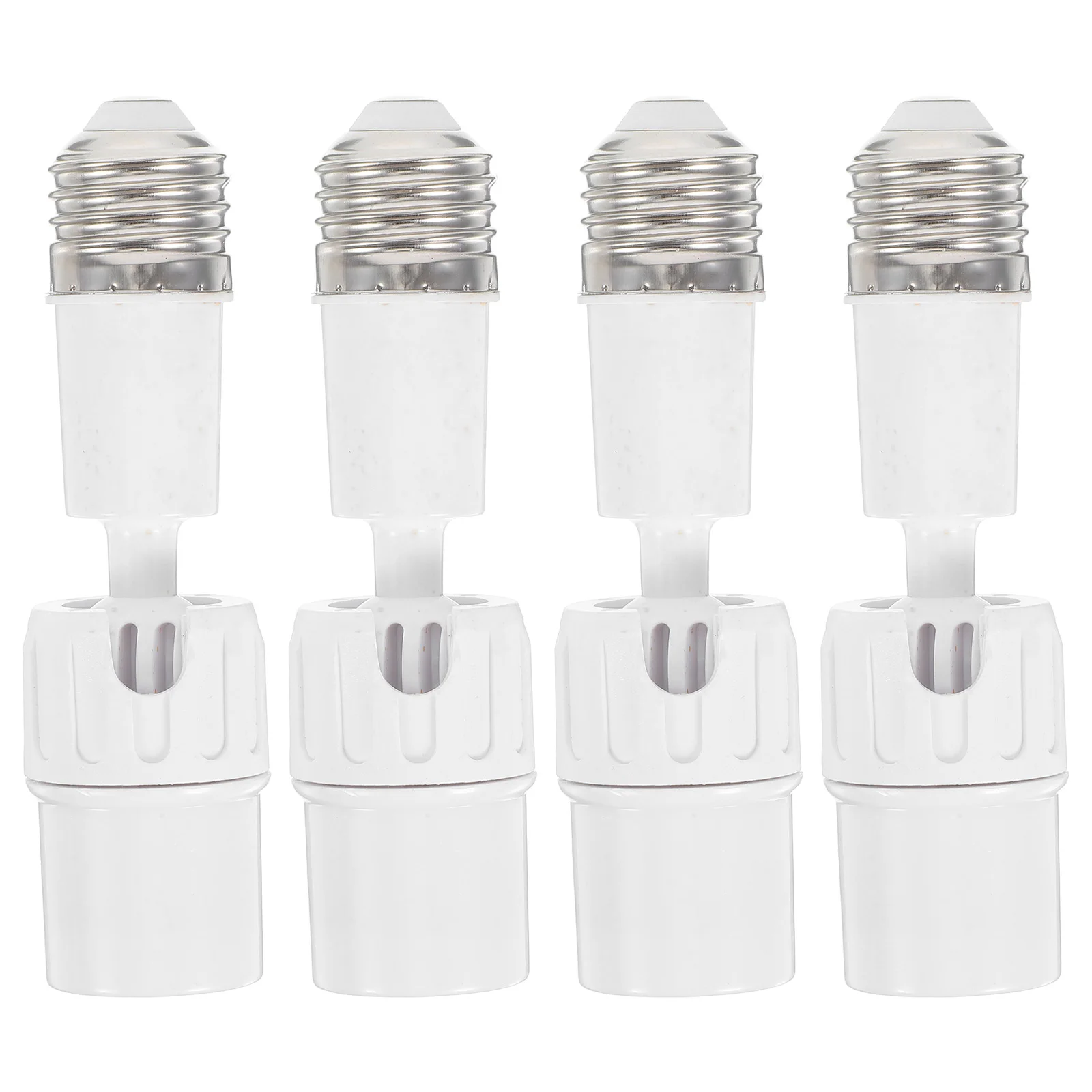 

4pcs Light Socket Extender Adjustable 330° Axial 180° Radial Abs For Led E27 Bulbs Universal Lamp Holder Brightness