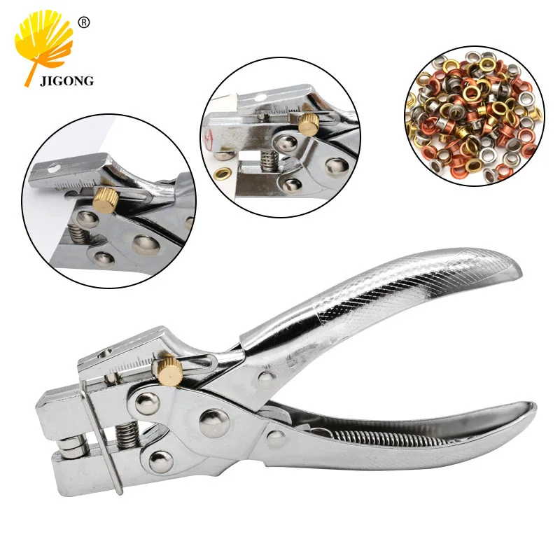 Punching pliers Corn pliers two-in-one adjustable punching depth, lever principle labor-saving punching DIY retainer binding