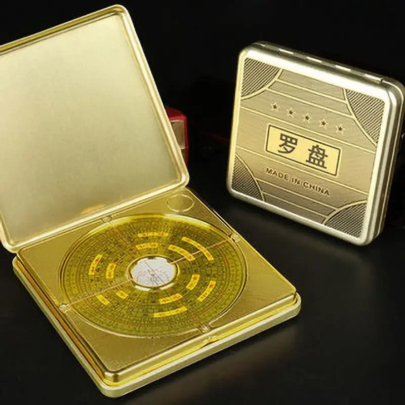 Outdoor Portable Square Feng Shui Compass, High Precision, Sports and Entertainment, Authentic