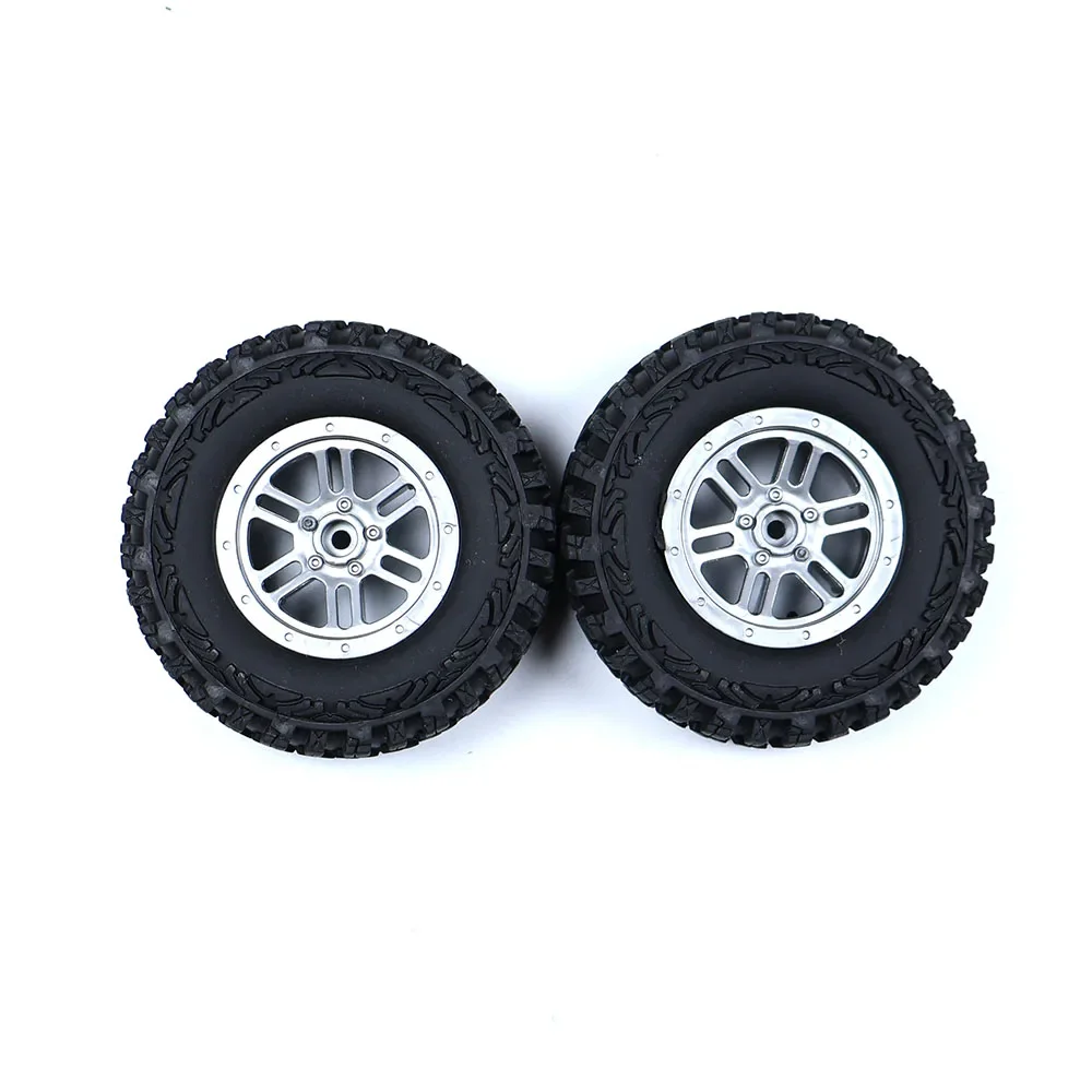 4PCS 6.5mm Hex Adapter 60mm Diameter 24 Width Tires For 1/18 1/16 RC Car Part