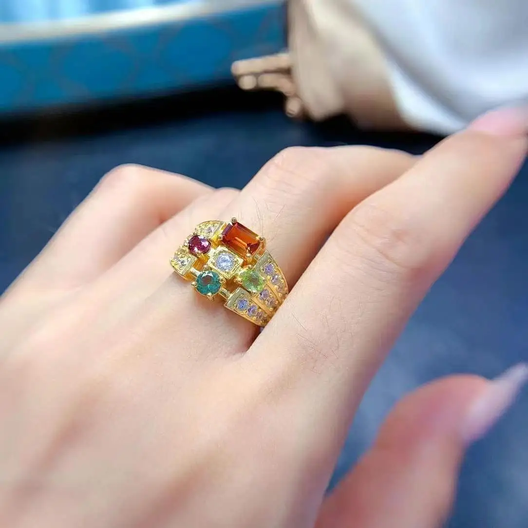 

Лучшие юбилейные кольца Gi из натурального и настоящего цитрина для женщин, настоящее ювелирное кольцо из стерлингового серебра 925 пробы, кольцо на годовщину свадьбы