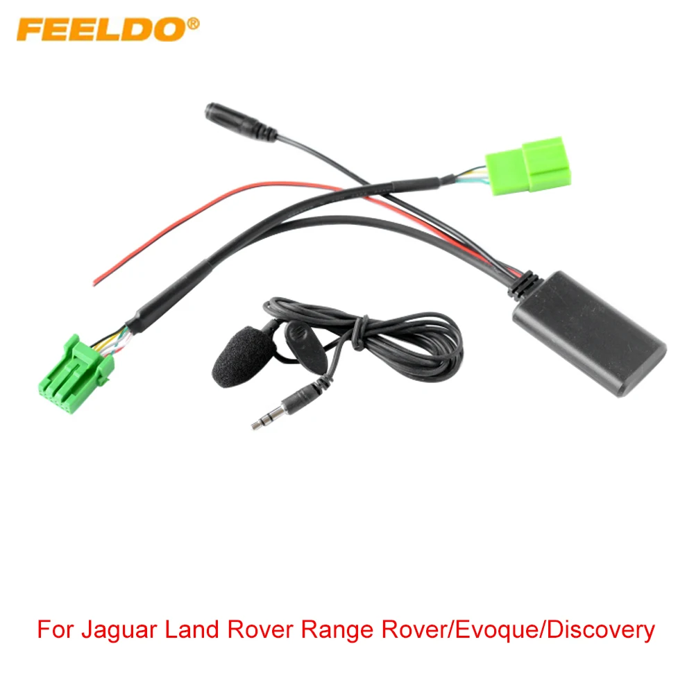 

FEELDO Car Wireless Bluetooth Module Music 12Pin AUX Adapter For Jaguar Land Rover Range Rover/Evoque/Discovery/Freelander