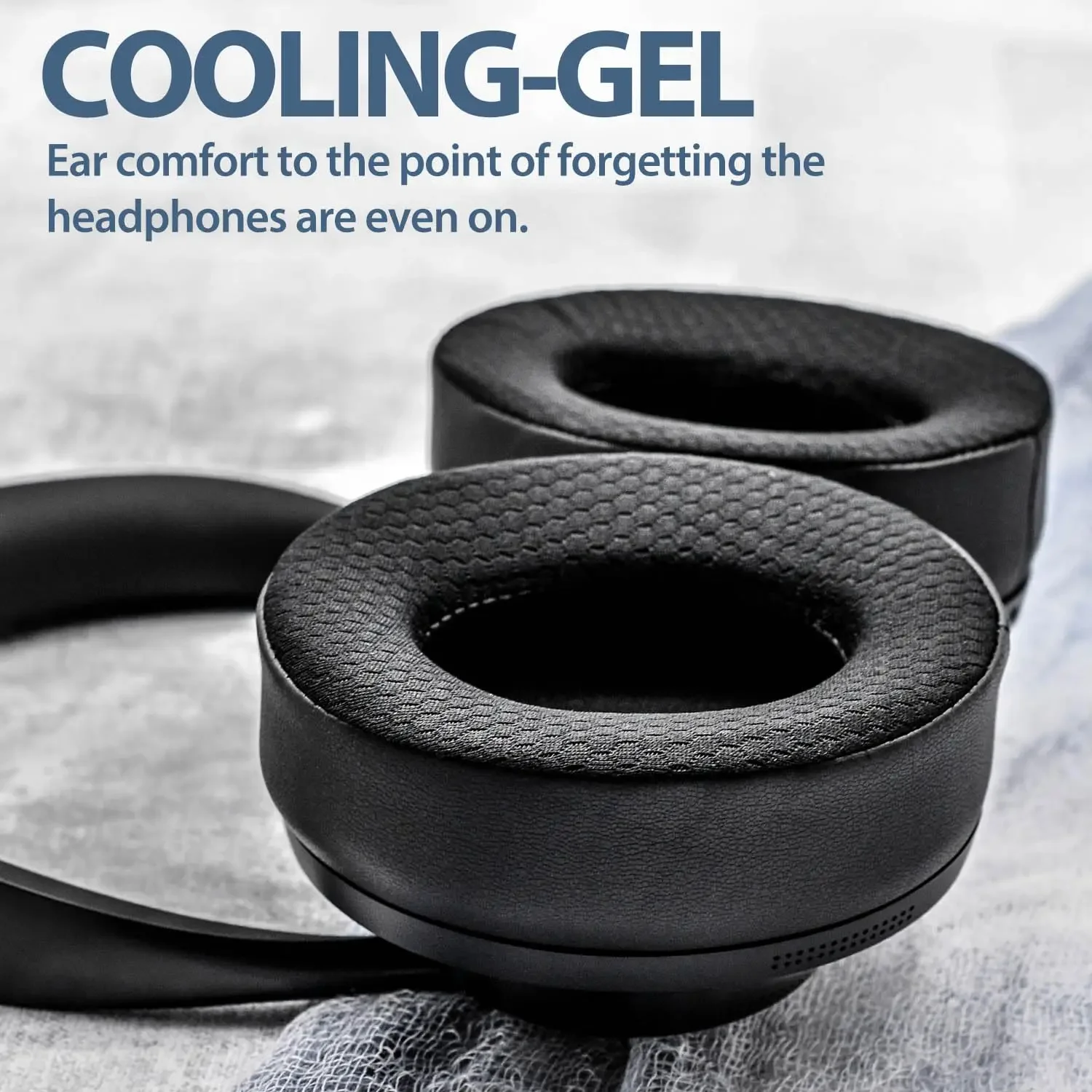 Ersatz-Kühlgel-Ohrpolster für Bose 700 NC700 Headset, Netzdesign, atmungsaktive Polster & abnehmbare Schutzhülle mit Reißverschluss – Detail 5