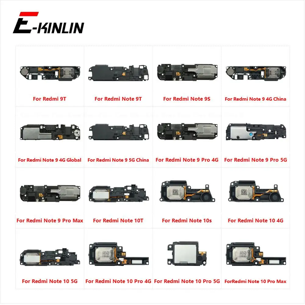 Main Back Buzzer Ringer Loud Speaker Loudspeaker Flex Cable For Xiaomi Redmi Note 9T 9S 9 10T 10s 10 Pro Max Global 4G 5G