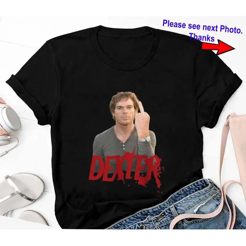 

Винтажная футболка Dexter Morgan Limited Edition со средним пальцем