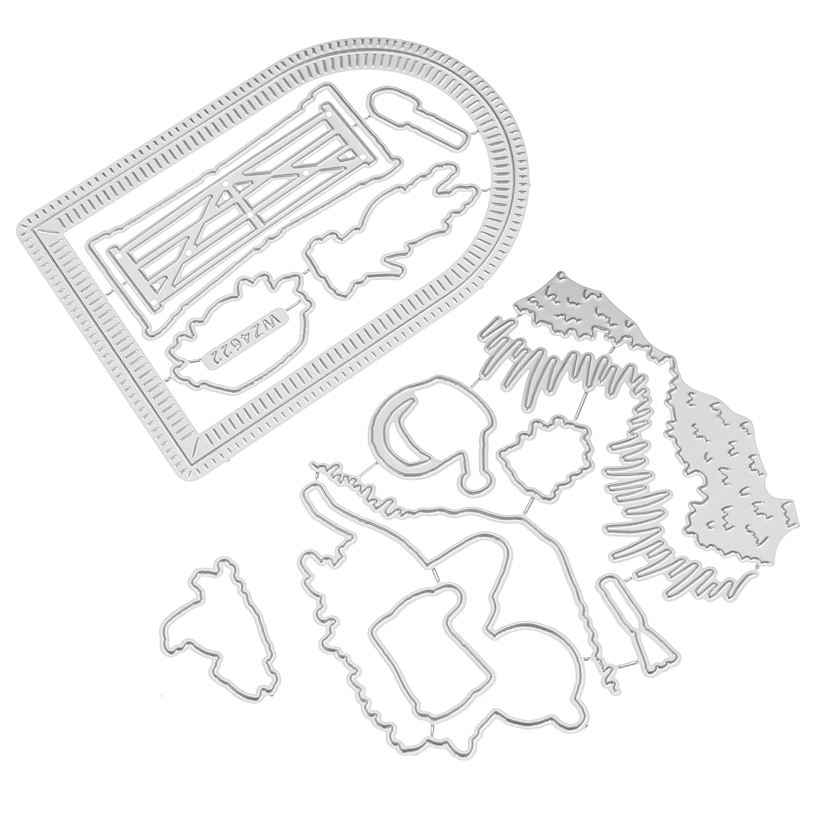 1 Set Metal Cutting Stencil Templates Scrapbooking Craft Tools For Card Making Embossing Album Paper Background Decor Die Cuts