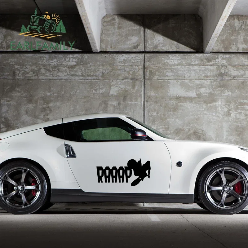 

EARLFAMILY 58 см x 44,4 см забавная виниловая наклейка на велосипед-внедорожник BRAAAP, наклейка на автомобиль, фото, водонепроницаемые большие автомобильные наклейки, автомобильные аксессуары