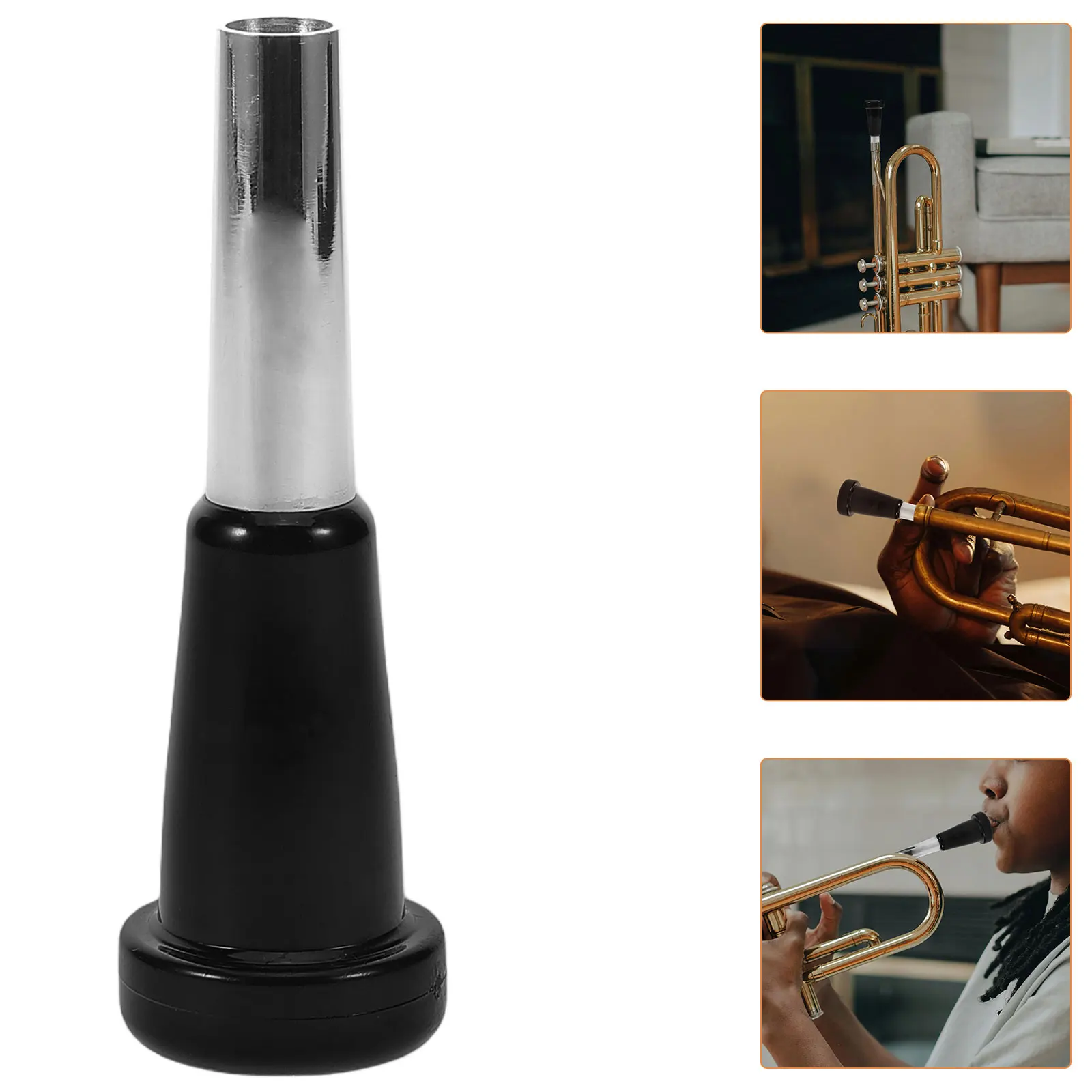 

Trumpet Mouth Flute Instrument Alto Saxophone Mouthpiece Beginners Flugelhorn Mute