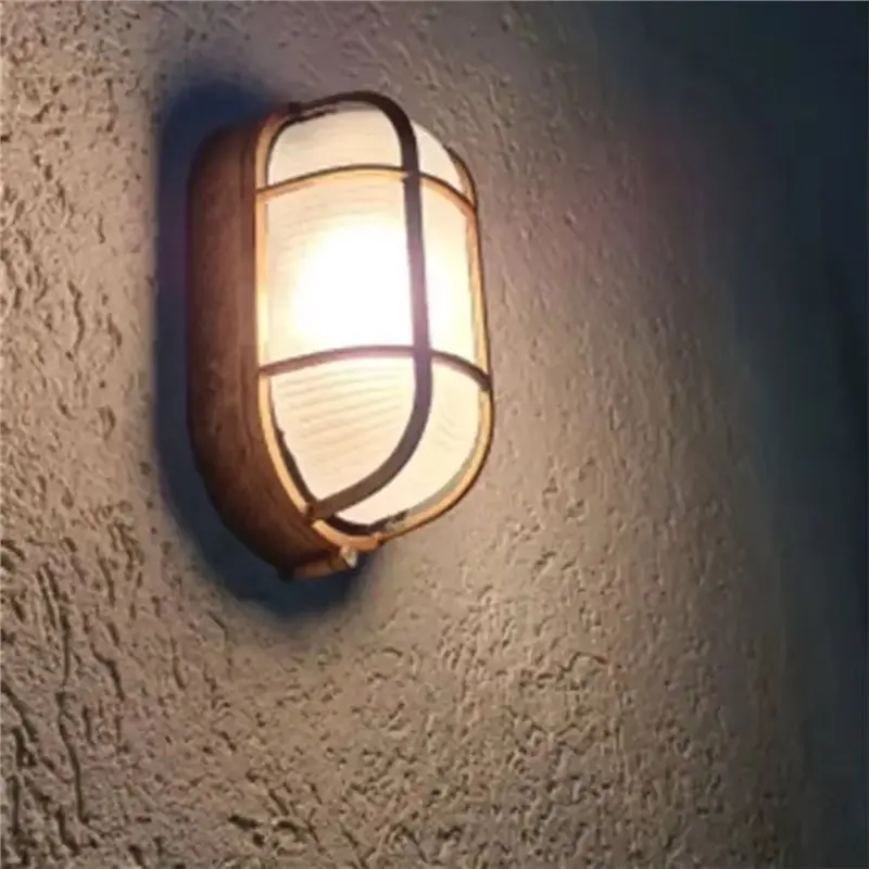 2025 Trend Moisture Explosion-Proof E27 Retro Outdoor Wall Light Vintage Waterproof Ceiling Lamp For Porch Illumination