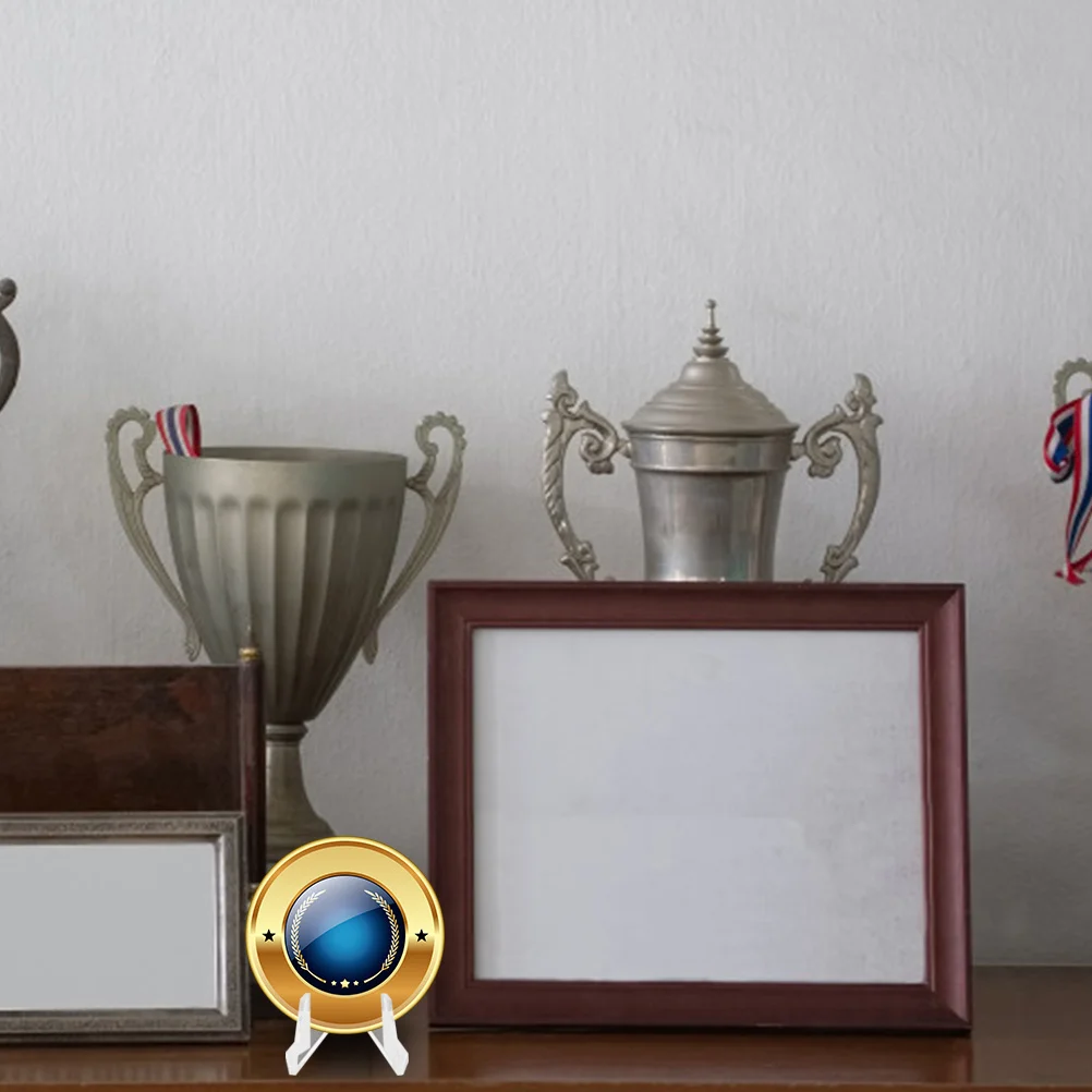 

15Pcs Small Display Stands Transparent Tripod Easel for Sports Trading Cards Postcards Display Holder