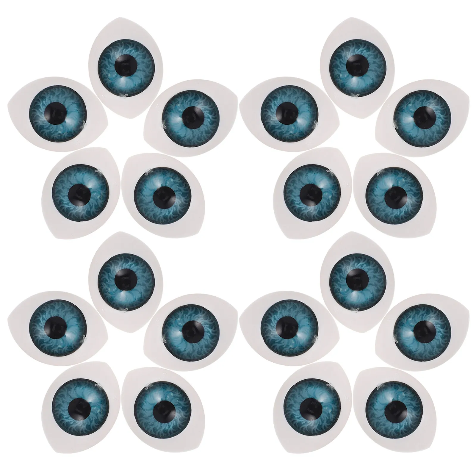 

100Pcs Oval Resin Eyes Realistic Semi-Spherical Eyeballs for Crafting DIY Stuffed Animal Accessories Small Craft Eyeballs
