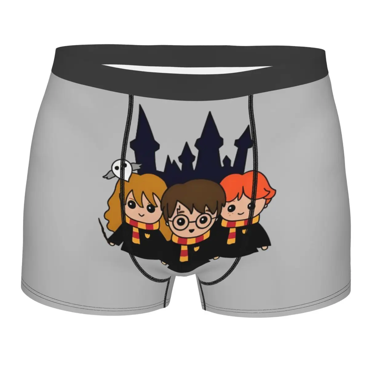 

Пользовательские боксеры в стиле аниме H-Harries, мужские трусы с волшебным фильмом, нижнее белье, новинка, трусы
