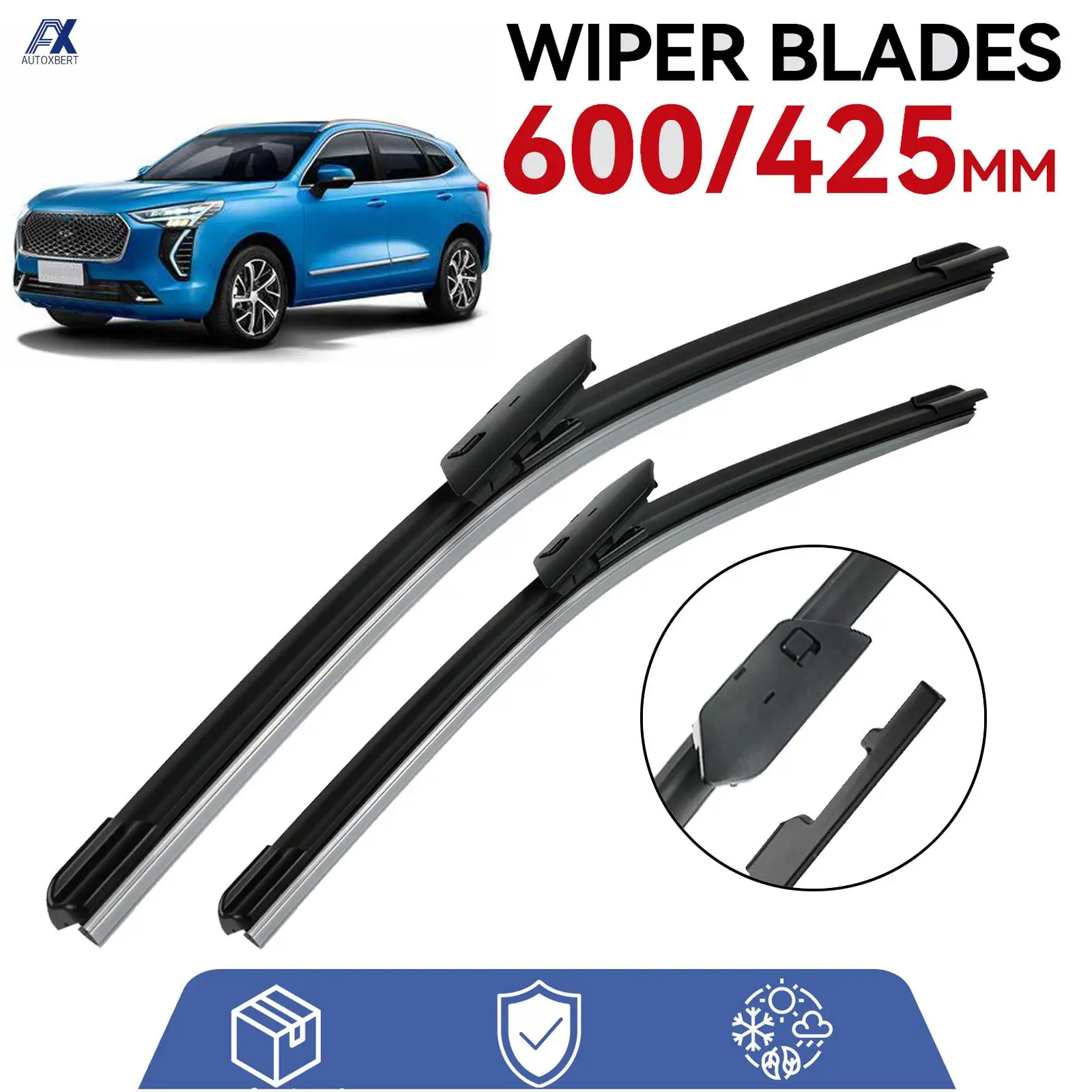 Car Wiper Front Wiper Blades Soft Rubber Windscreen Wipers Auto Windshield 24\