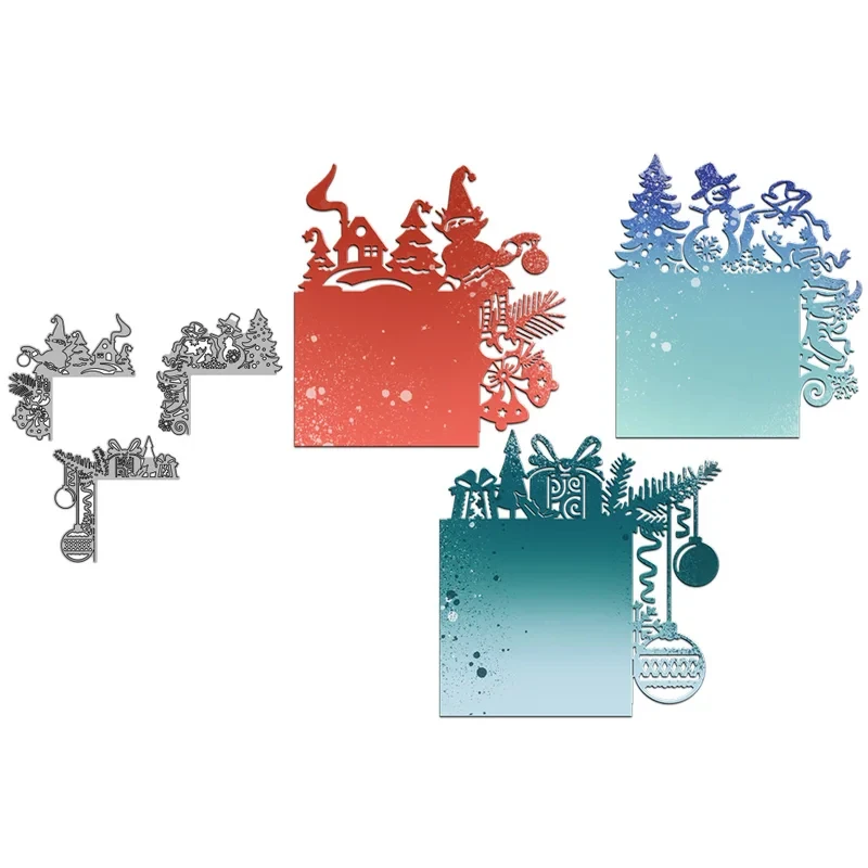 

Winter Snowman And Christmas Series Metal Cutting Dies Embossed Scrapbooking DIY Cut Dies For Cards Xmas Decorations