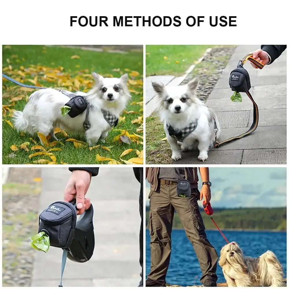 

Portable Pet Dog Training Treat Pouch Multifunction Durable Puppy Snack Reward Waist Bag Garbage Storage Dog Poop Dispenser