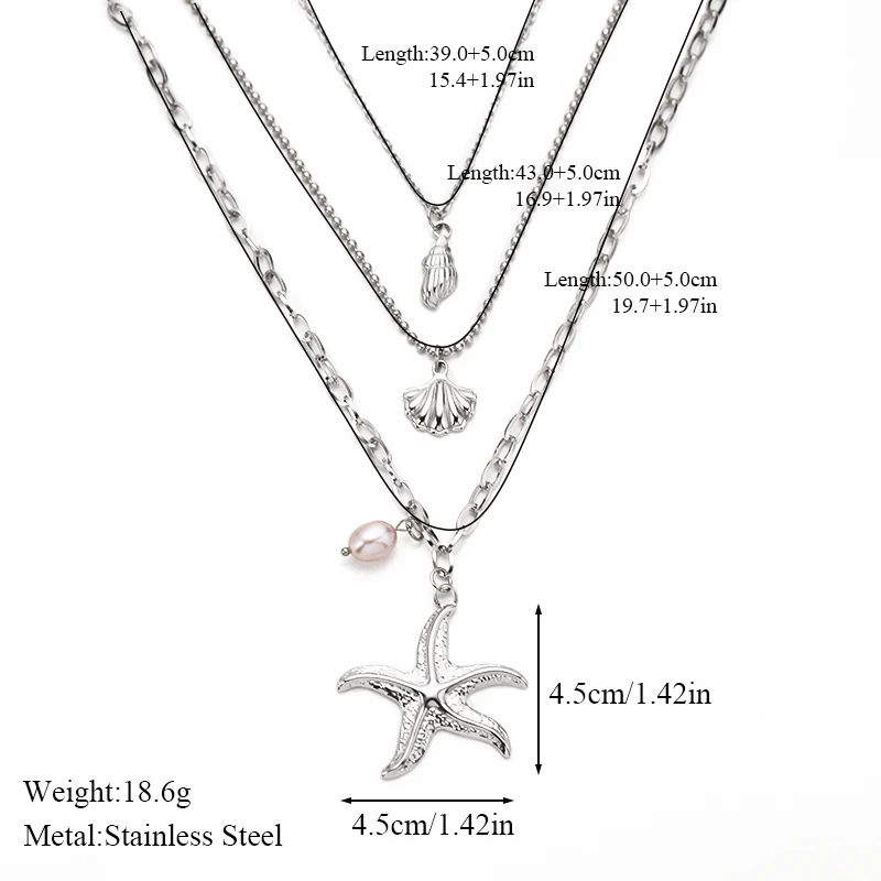 EILIECK Hochwertige Edelstahlkette in Silberfarbe für Damen, trendige Halskette für den täglichen Gebrauch, wasserdichter Schmuck, Geschenk. – Detail 14