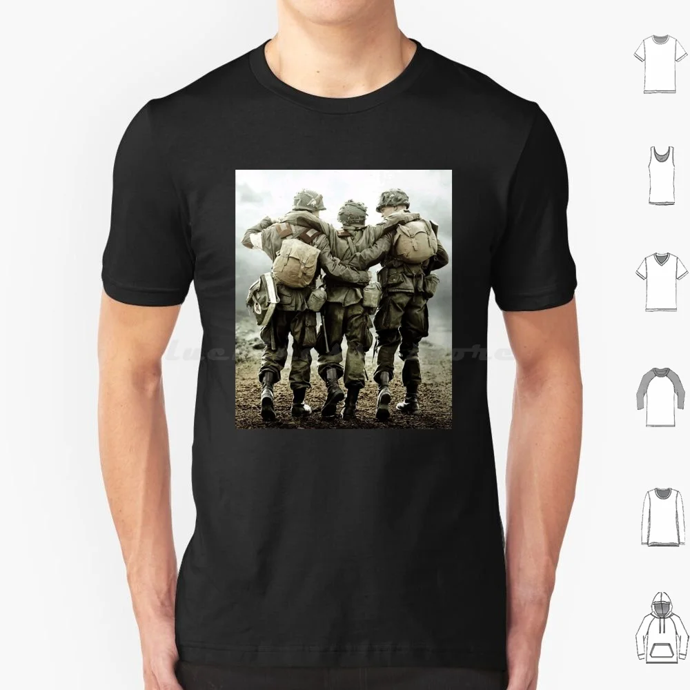Best Brothers War T Shirt 6xl Cotton Cool Tee Band Of Brothers War Airborne Ww2 Easy Company Military Paratroops Movie Army