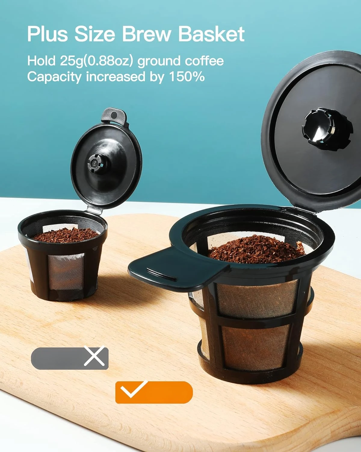 Haoyunma Single Serve Koffiezetapparaat Voor K Cup & Gemalen Koffie, Met Gedurfd Brouwsel, Een Kopje Koffiezetapparaat, 6 Tot 14 Oz. Brouwmaten