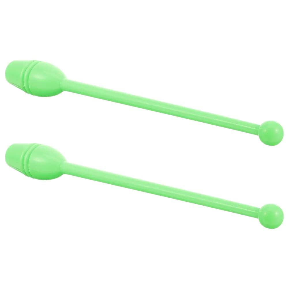 

2pcs Gymnastics Sticks Colored Calisthenics Pole Artistic Prop Fitness Dancing Sports Stick Handheld Adult Rhythmic Plastic