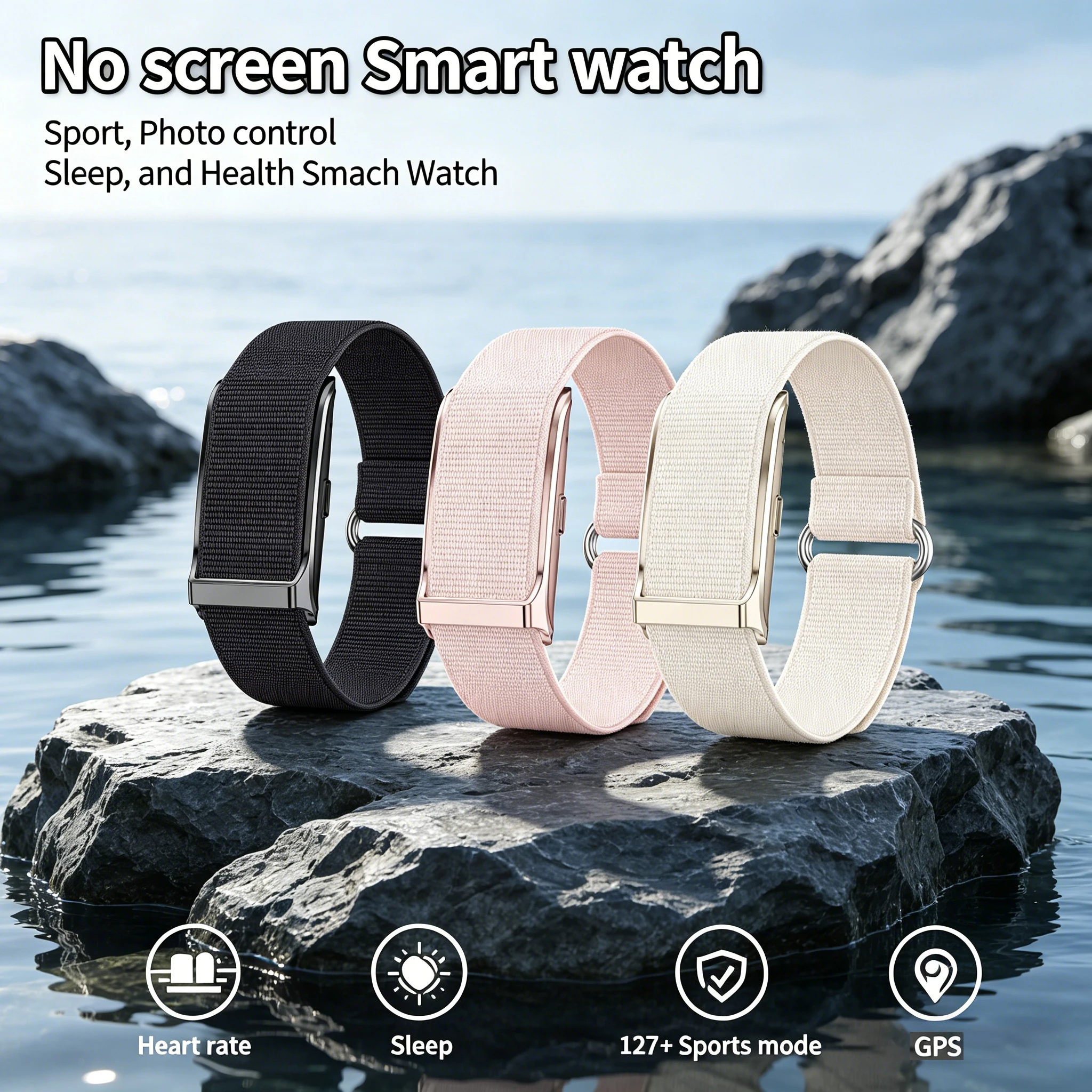 

LIGE No Screen Smart Watch Men's Sports Outdoors Fitness Heart Rate Monitor 1ATM Waterproof New Smartwatch For Andrio IOS 2026