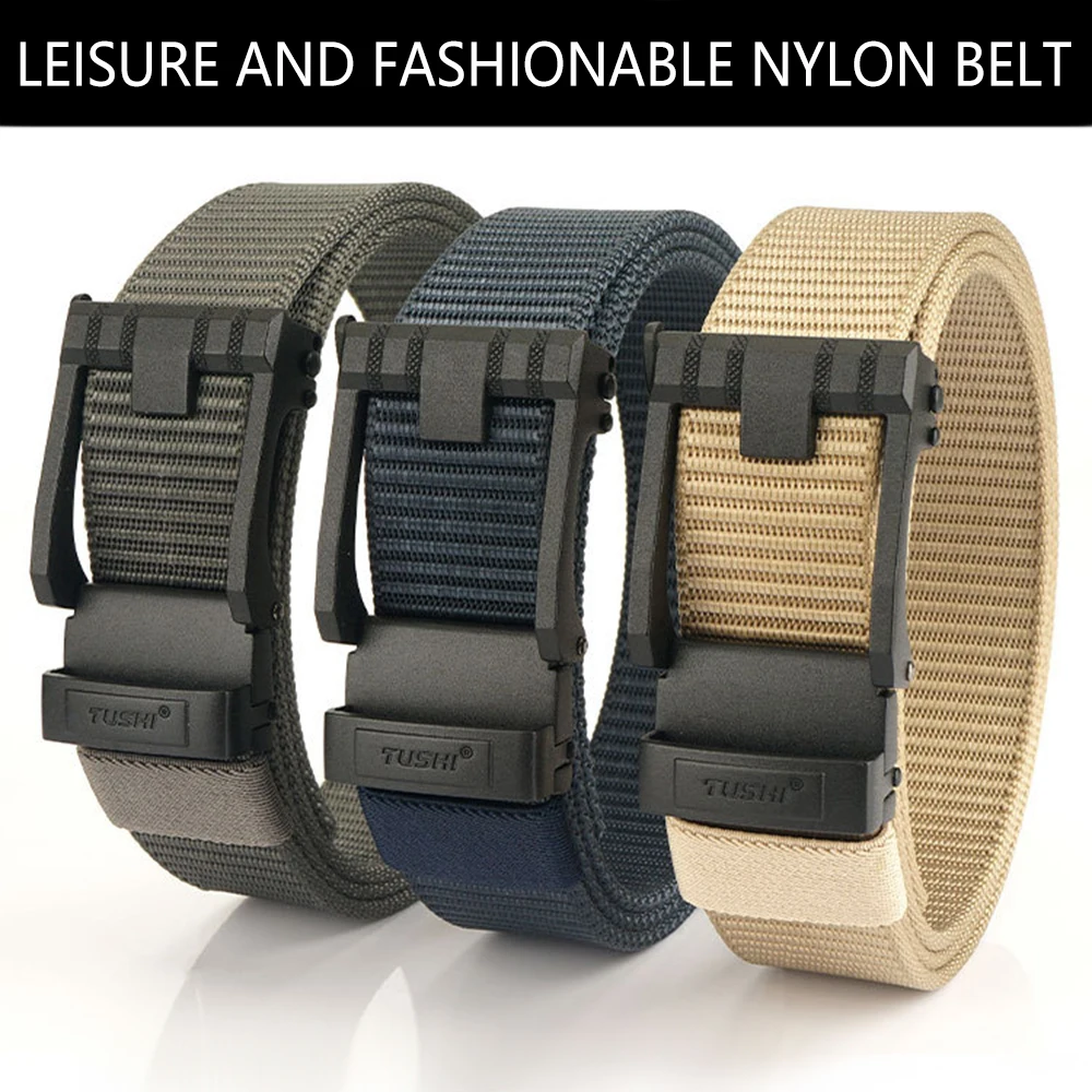 TUSBottles-Ceinture en Nylon pour Homme, Tissu D.lique existent, Optique, Pantalon en Jean, Décontracté, Extérieur, Multifonctionnel, Environnement DulMale