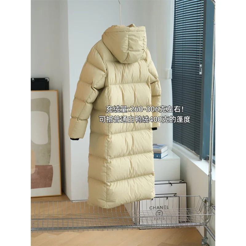 DR868~minus30Not Afraid of Degrees~Thickened New National Standard95White Duck down Windproof Waterproof Overknee down Jacket Wi