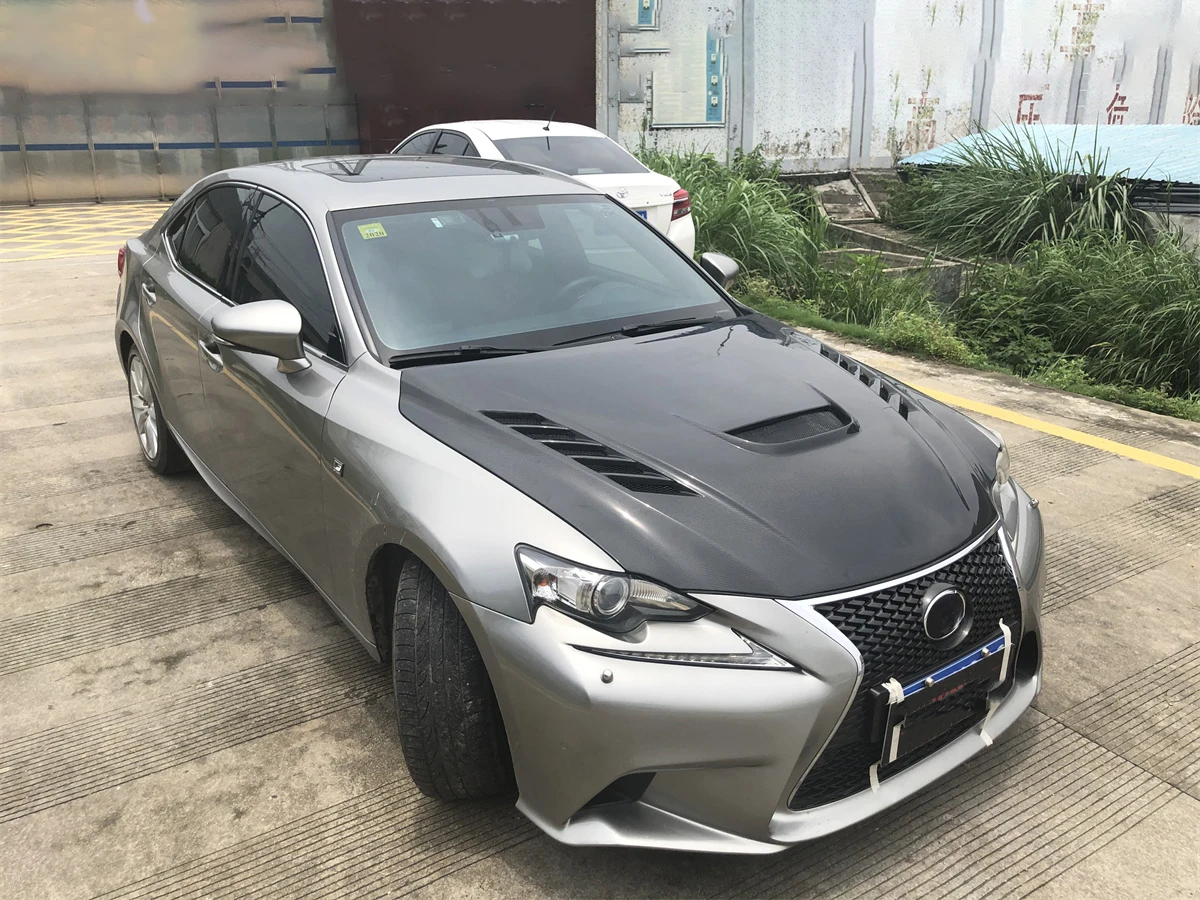 IS Carbon Fiber Fibre Engine Bonnet Hood For Lexus IS is200 is250 is300 Series 2013 2014 2015 2016 2017 DL-LS0926-04