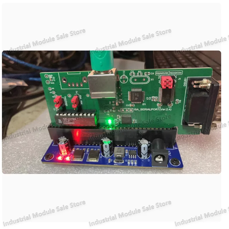 ISA Bus Expansion Card Serial Port Expansion Card PS2 Mouse Interface Optical Mouse DOS Interface 8-bit Bus