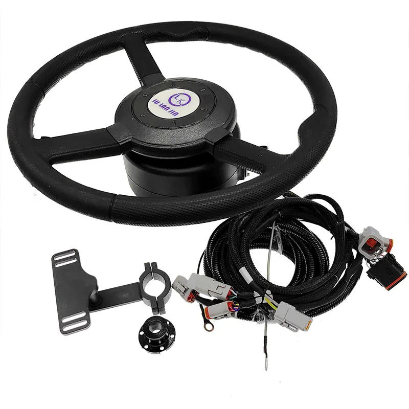 Imagem -02 - Motor Elétrico do Volante Motor Autônomo para Máquinas Agrícolas Alto Torque 80rpm 100rpm Can Rs232 dc 12v 24v