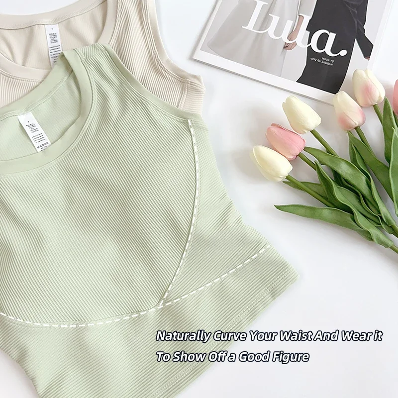 

Nylon Women's Sports Bra Sexy Tight Elastic Gym Yoga Crop Top Stretchy Fitness Underwear for Active Women️