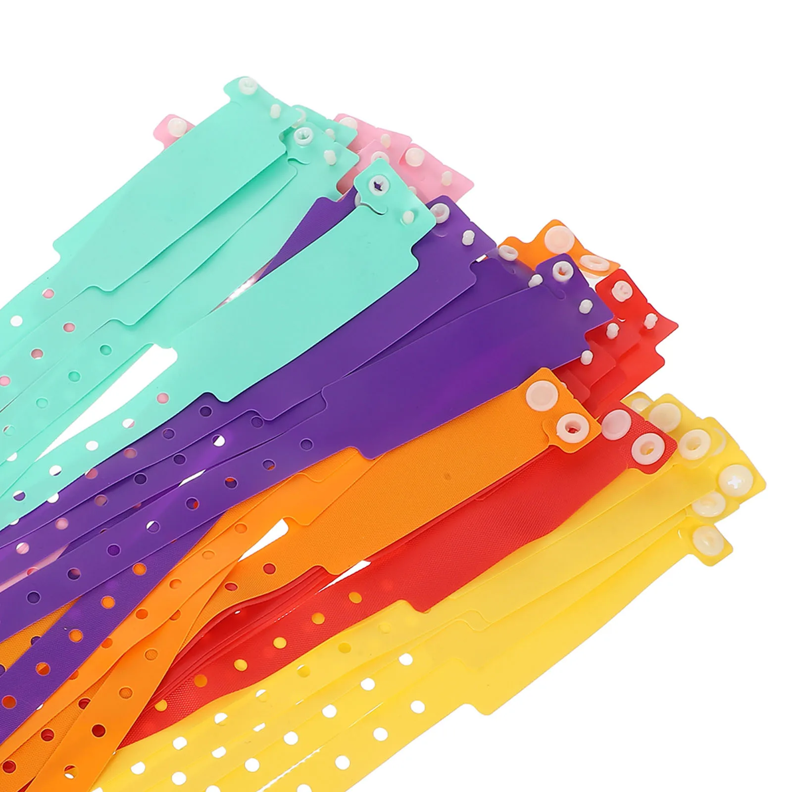 30 Uds. De identificación manuscrita impermeable de Pvc, ajuste ajustable para hospitales, bares, parques acuáticos, parques de atracciones, eventos para eventos imprimibles