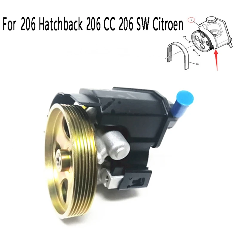 

Car Power Steering Pump 9636868880 For Peugeot 206 Hatchback 206 CC 206 SW Citroen Booster Pump 4007KX 40074E