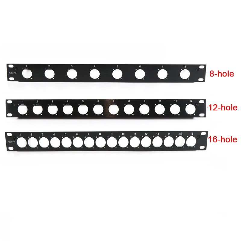 2Pcs Network Cabinet Accessories 1U 8/12/16-hole Canon Backplane Cabinet Blind Plate Server Chassis Baffle Cover