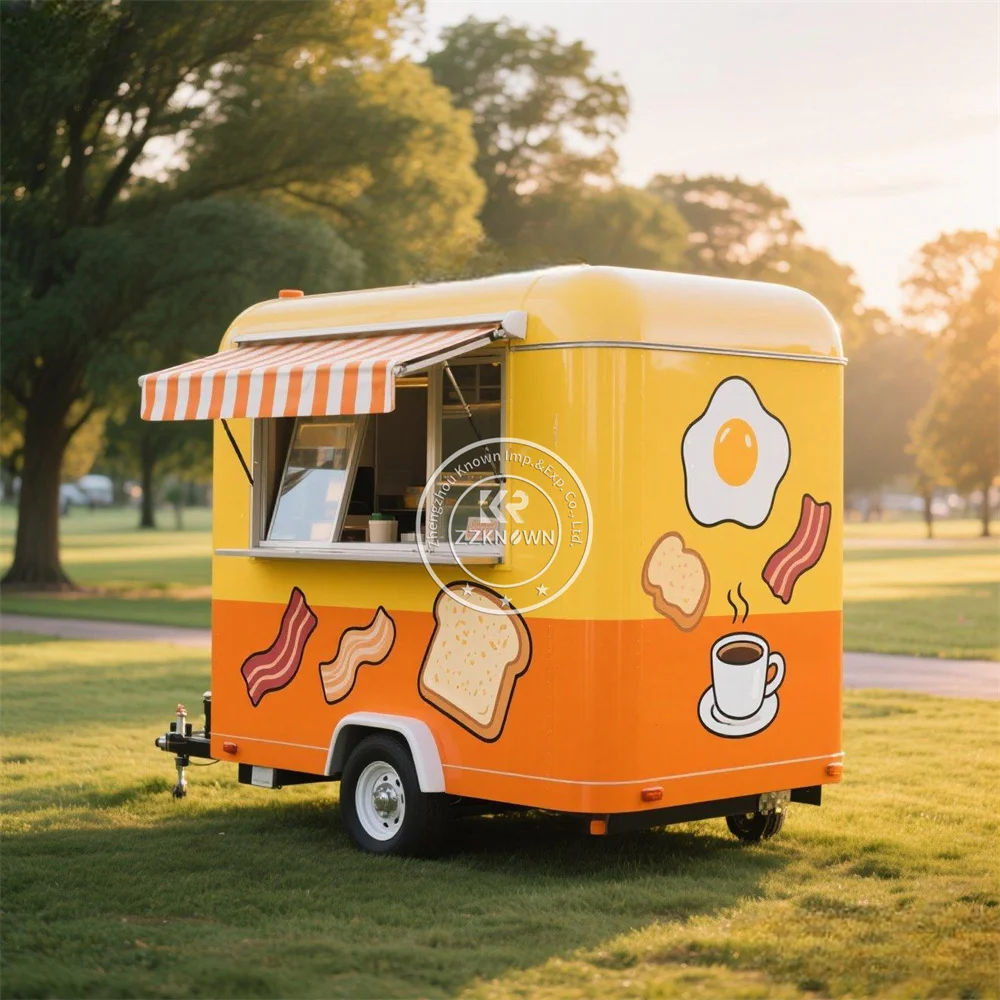 

Custom Catering Trailer Outdoor Mobile Kitchen Food Trailer Mobile Kitchen Hot Dog Concession Food Truck Fully Equipped