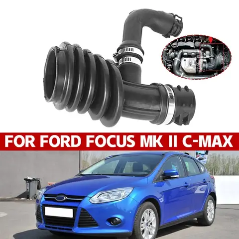 Car Air Filter Flow Intake Hose Pipe For Ford Focus MK II C-Max 167357 11448610 Air Intake Pipe Engine Parts