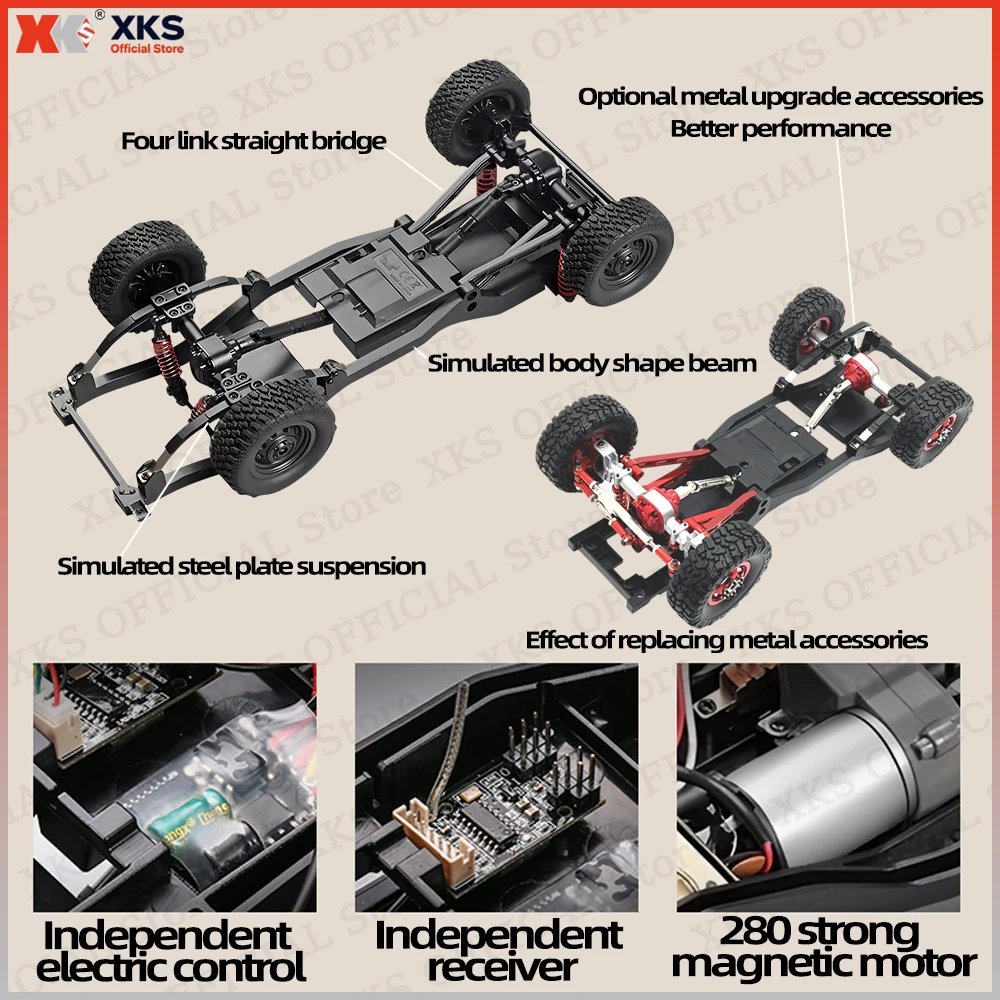 XKS MN82T LC79 RC-Auto im Maßstab 1:12, 4WD 2,4 G ferngesteuerter Tonabnehmerkran – Offroad-Kletterspielzeug für Kinder, Weihnachtsgeschenk