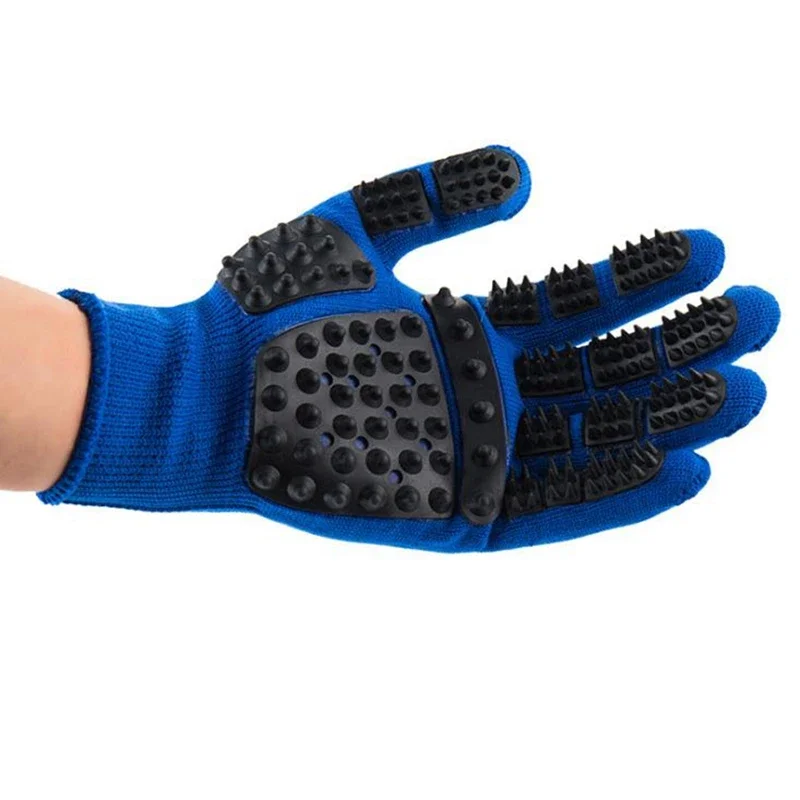 1 PC Pet Glove Cat Grooming Glove Cat Hair Deshedding Brush Gloves Dog Comb For Cats Bath Clean Massage Hair Remover brushe