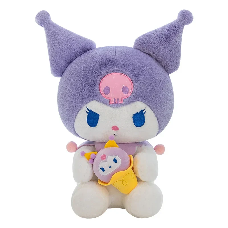Sanrio 60 cm Anime dessin animé Kuromi peluche poupée Kawaii crème glacée série grande taille doux en peluche jeter oreiller enfants cadeau d'anniversaire