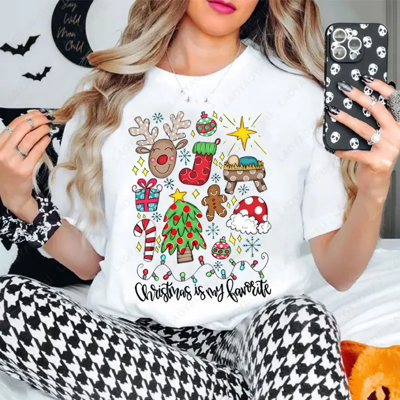 Christmas-Is-My-Favorite-Graphic-Shirt-Womens-Christmas-Cotton-Tees-Holiday-Shirt-for-Her-Cute-Casual-Wear-Tops-Y2k-Streetwear