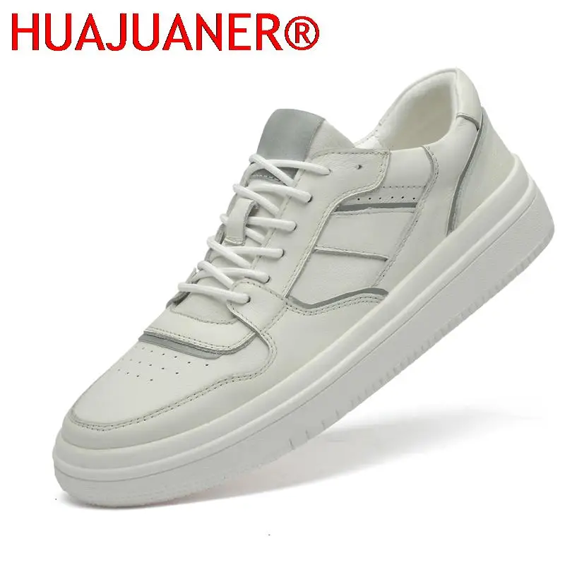 Male Breathable Comfy All-Match Climbing Shoes Men Leather Casual Leisure School Sneakers Men's Social School Hiking Shoes